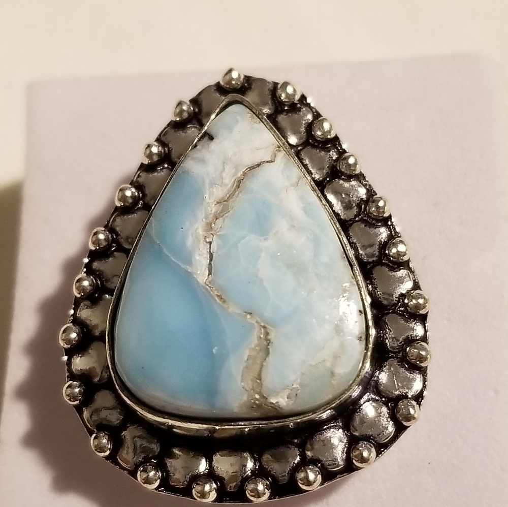 *Vintage Larimar (DR) Silver Ring